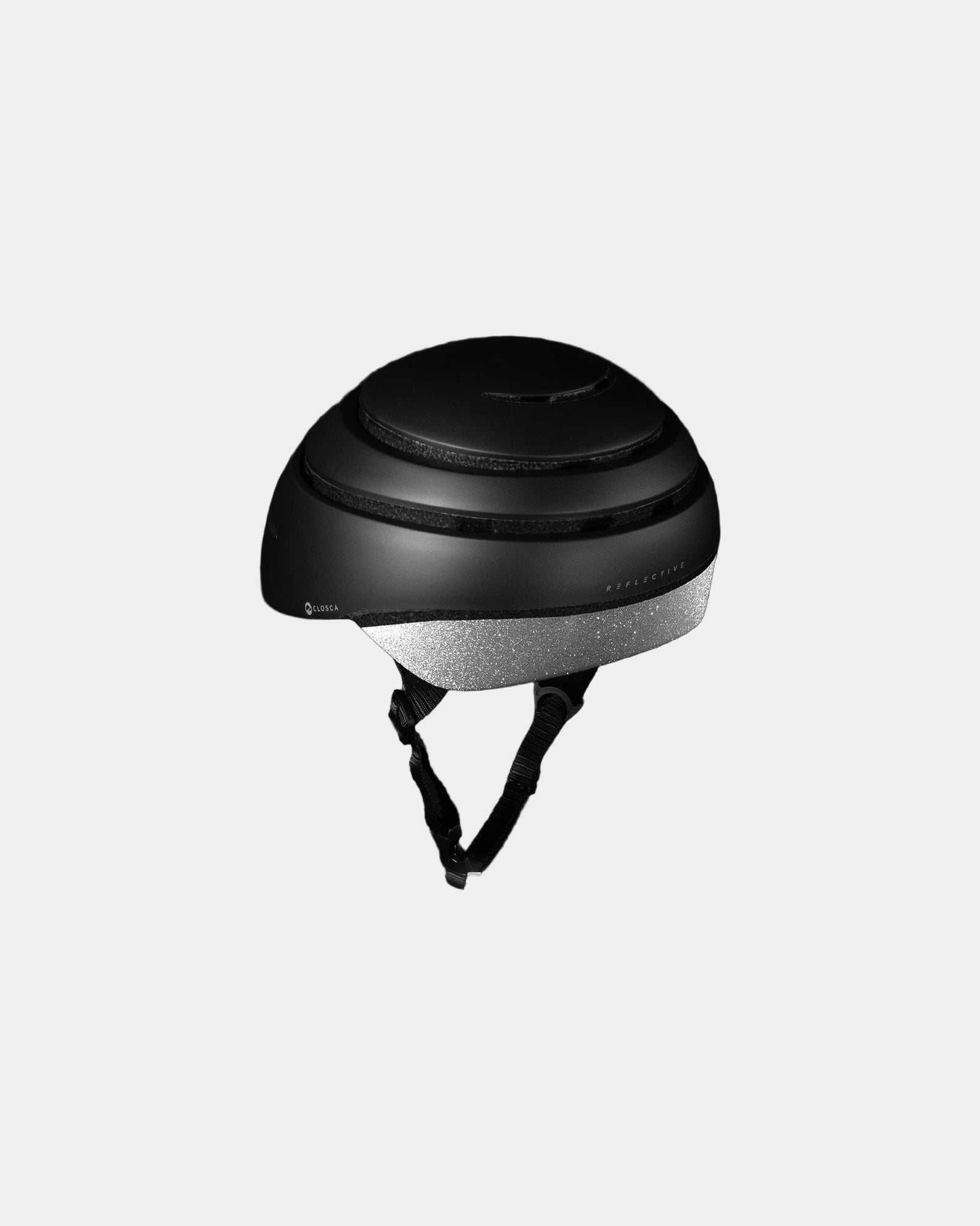 Casque léger Closca Loop Reflective Medium à personnaliser - Black Reflective Silver