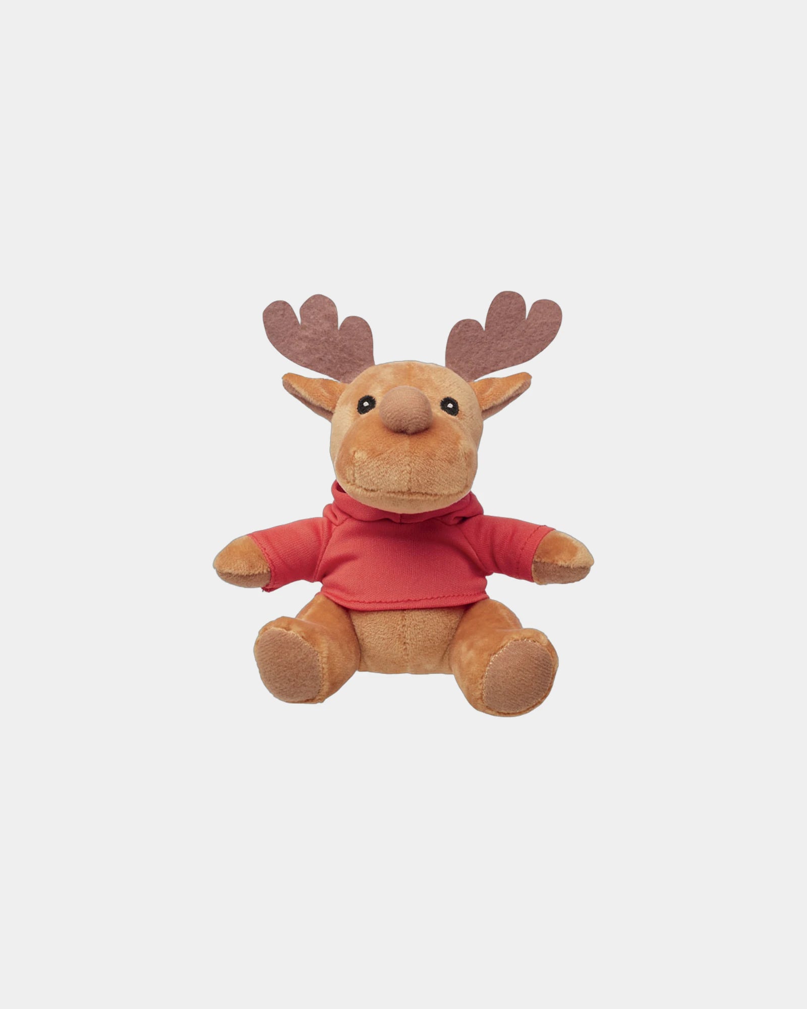 Peluche renne avec capuche à personnaliser - Rouge