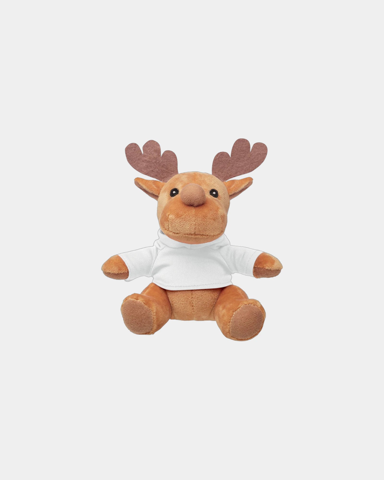 Peluche renne avec capuche à personnaliser - Blanc