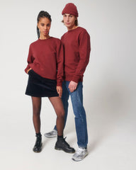 Sweat premium col rond unisexe en coton bio à personnaliser