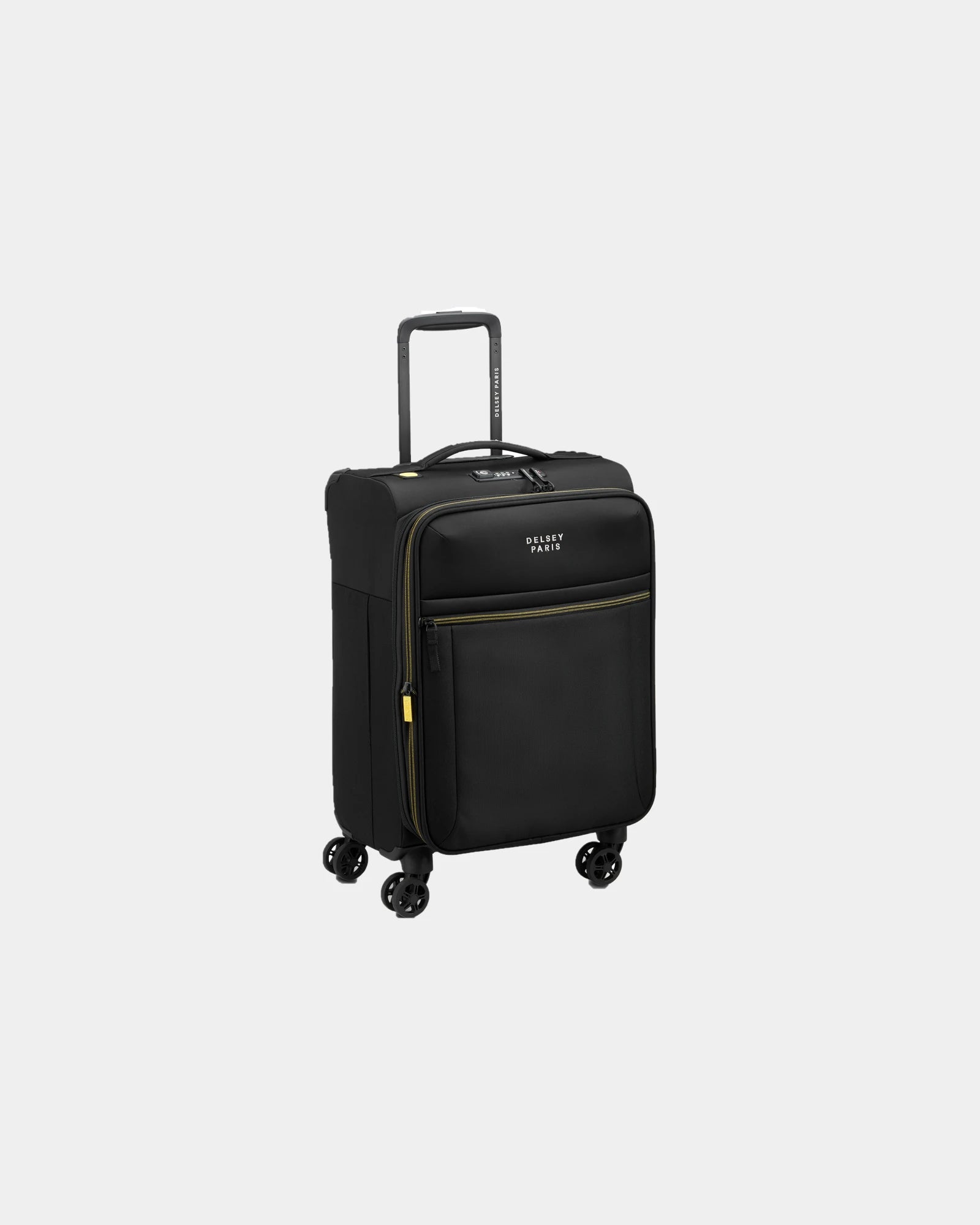 Valise cabine extensible Delsey Brochant 3 à personnaliser - Noir Profond
