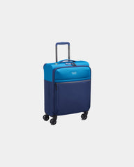 Valise cabine recyclée Delsey Brochant 3 Slim 55 cm à personnaliser - Bleu Outremer