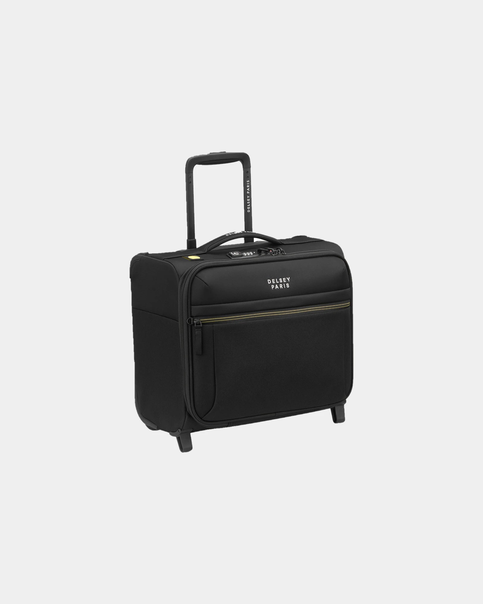 Bagage polyester recyclé Delsey Brochant 3 à personnaliser - Noir Profond