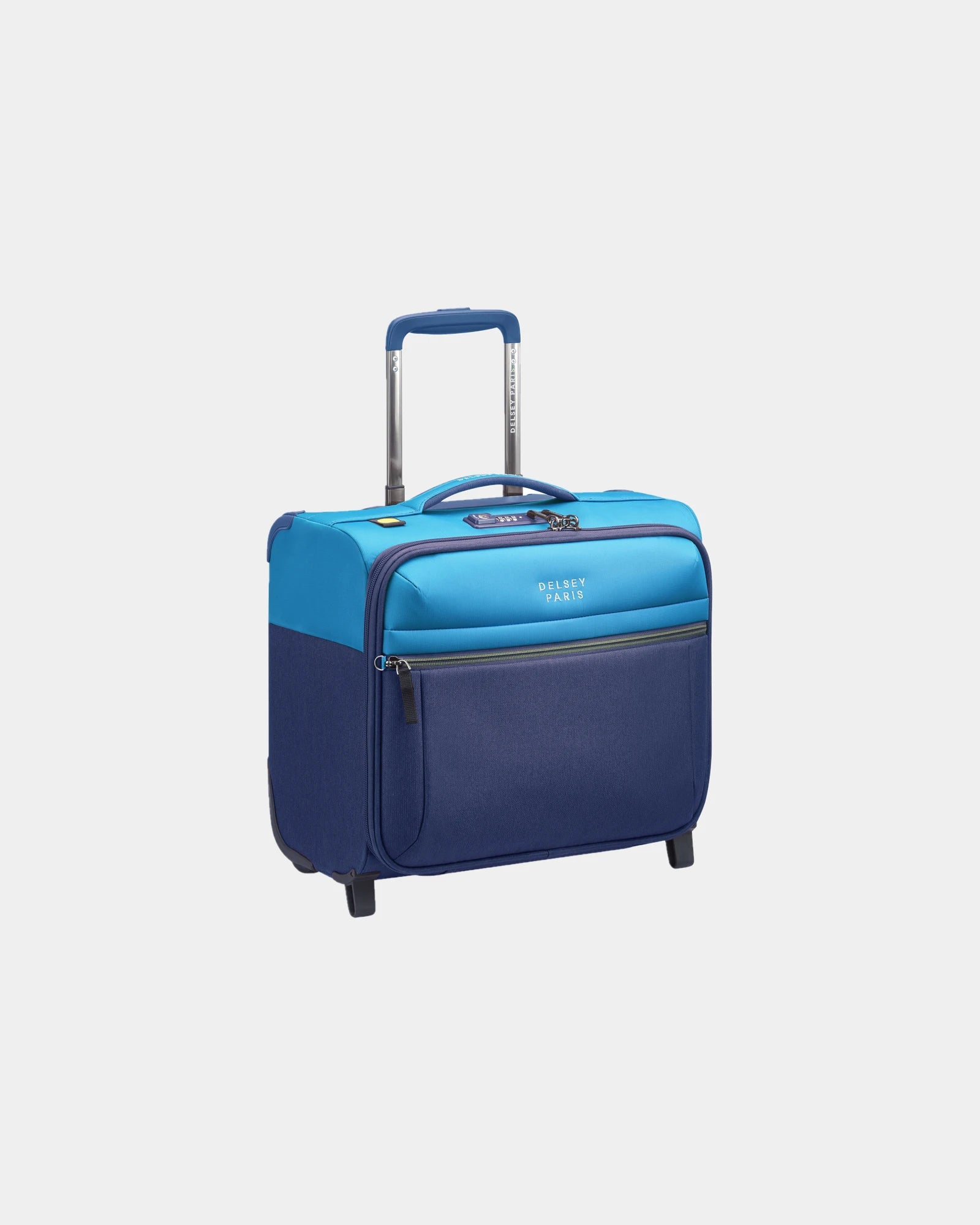 Bagage polyester recyclé Delsey Brochant 3 à personnaliser - Bleu Outremer