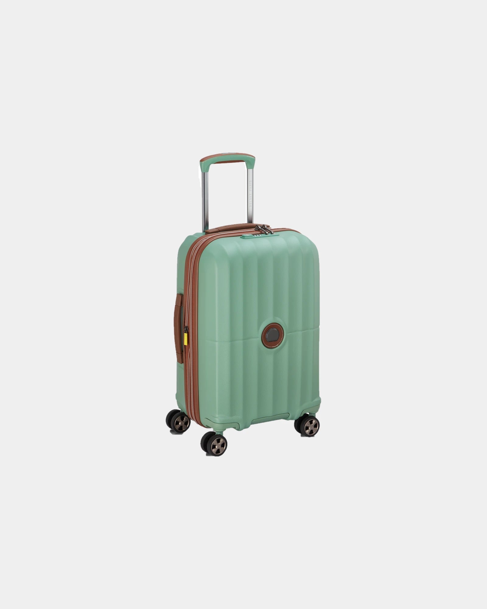 Valise cabine polycarbonate Delsey Carrousel 2 à personnaliser - Vert Sauge