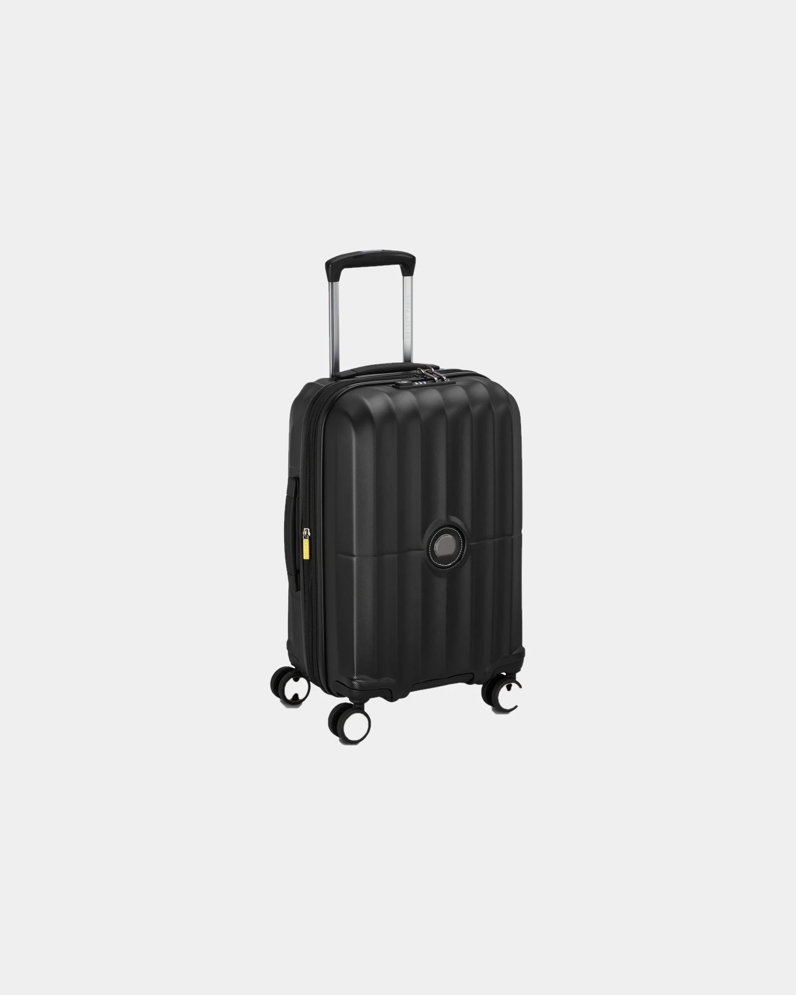 Valise cabine polycarbonate Delsey Carrousel 2 à personnaliser - Noir
