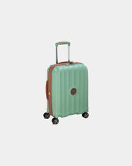 Valise polycarbonate Delsey Carrousel 2 Slim 55 cm à personnaliser - Vert Sauge