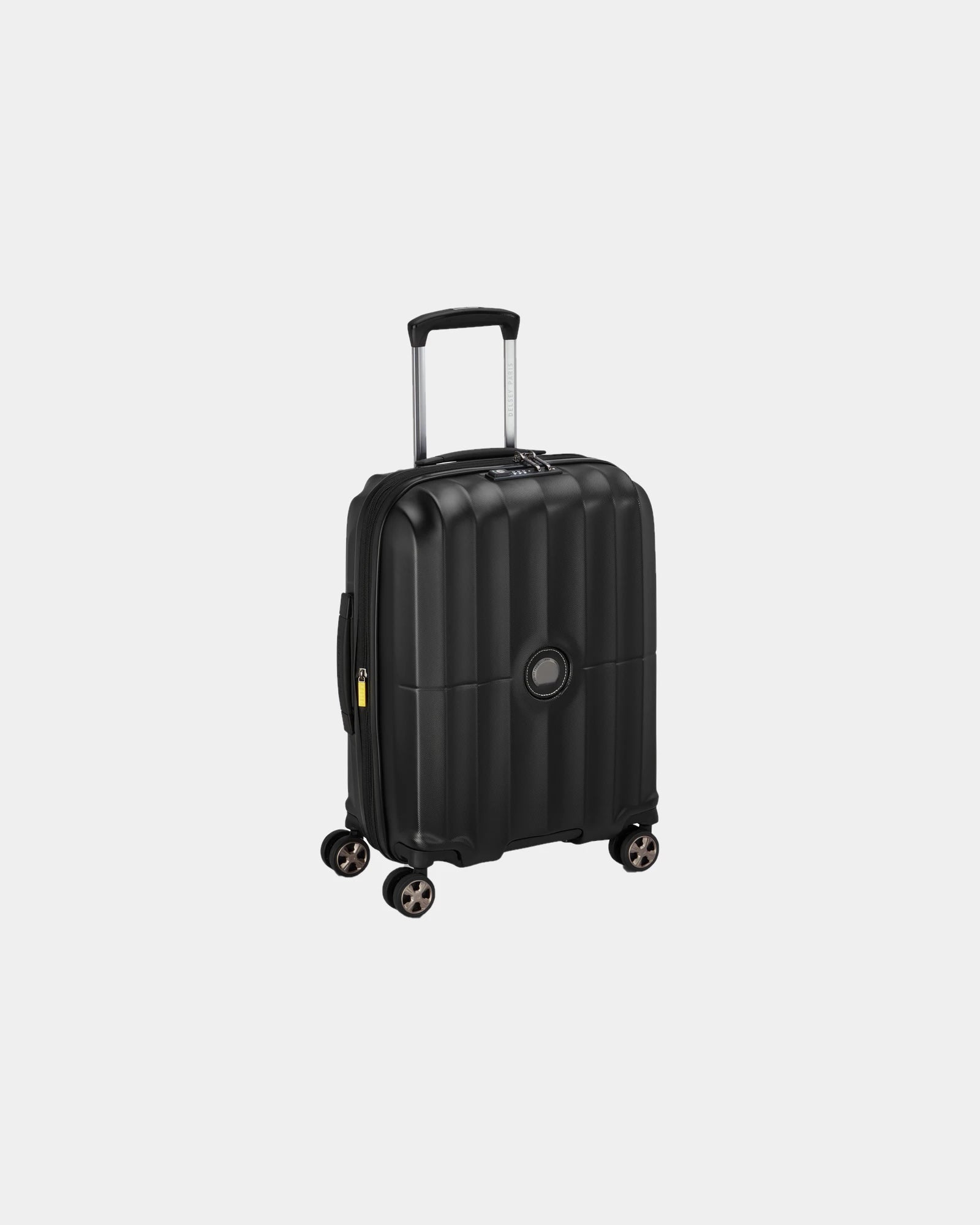 Valise polycarbonate Delsey Carrousel 2 Slim 55 cm à personnaliser - Noir