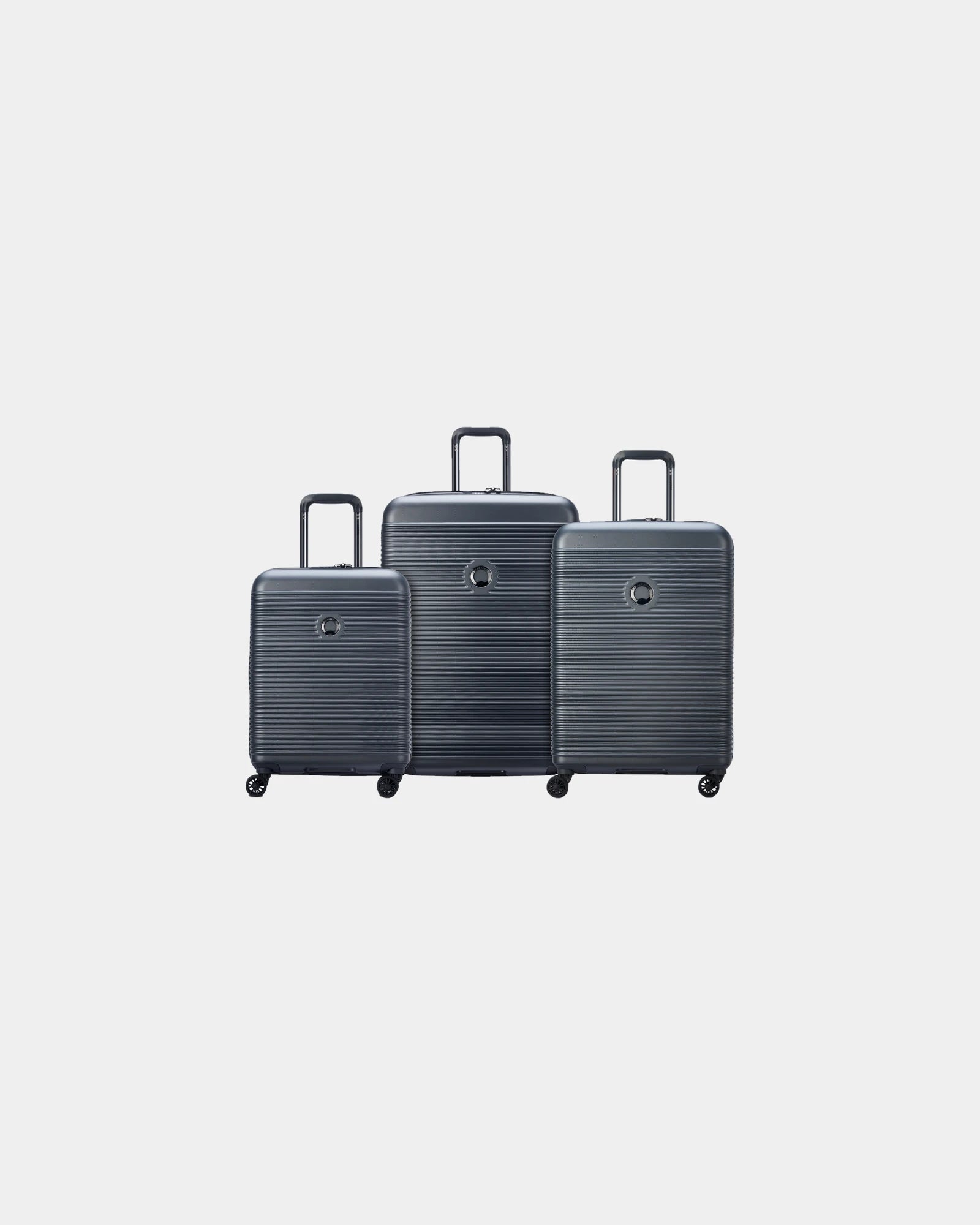 Set de 3 valises Delsey 76cm 66cm 55cm à personnaliser - Graphite