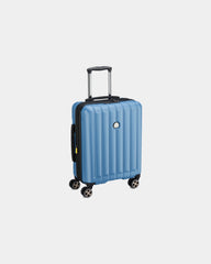 Valise cabine polycarbonate Delsey Longitude 55 cm à personnaliser - Bleu