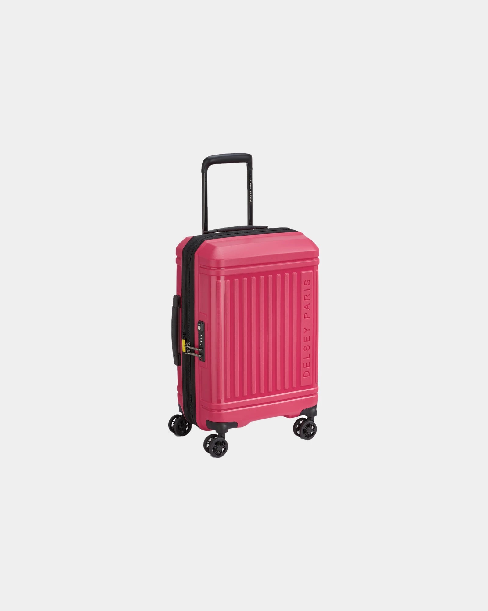 Valise cabine extensible Delsey LUTECE SE à personnaliser - Magenta