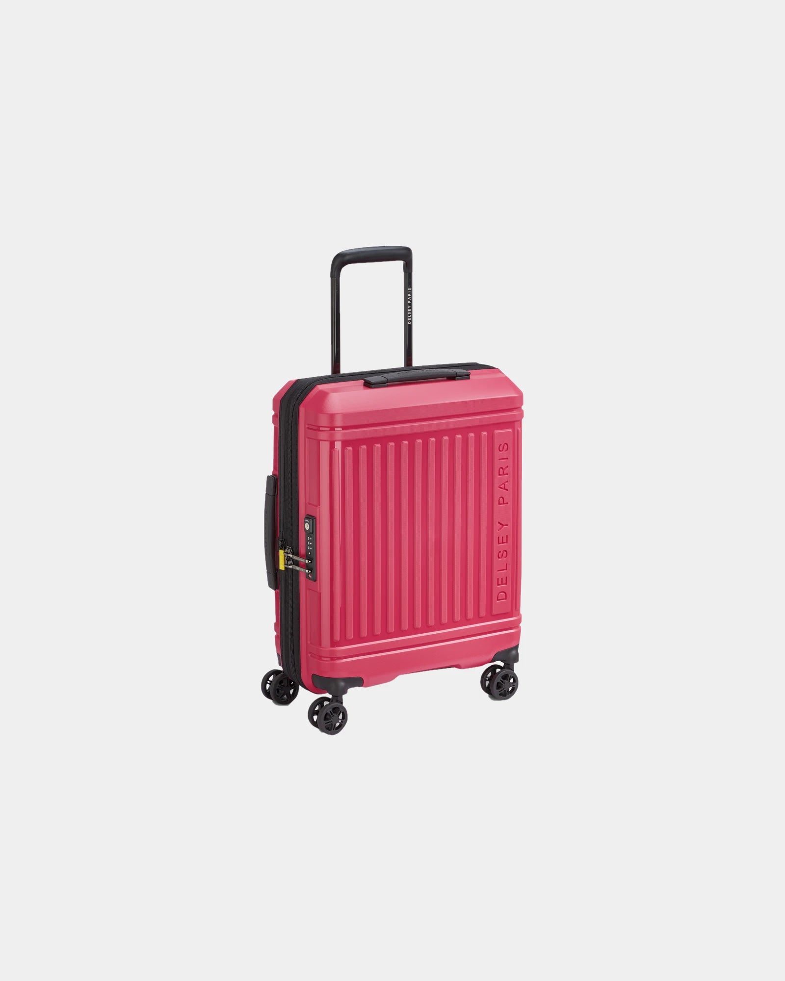Valise cabine recyclée Delsey Lutece SE 55 cm à personnaliser - Magenta