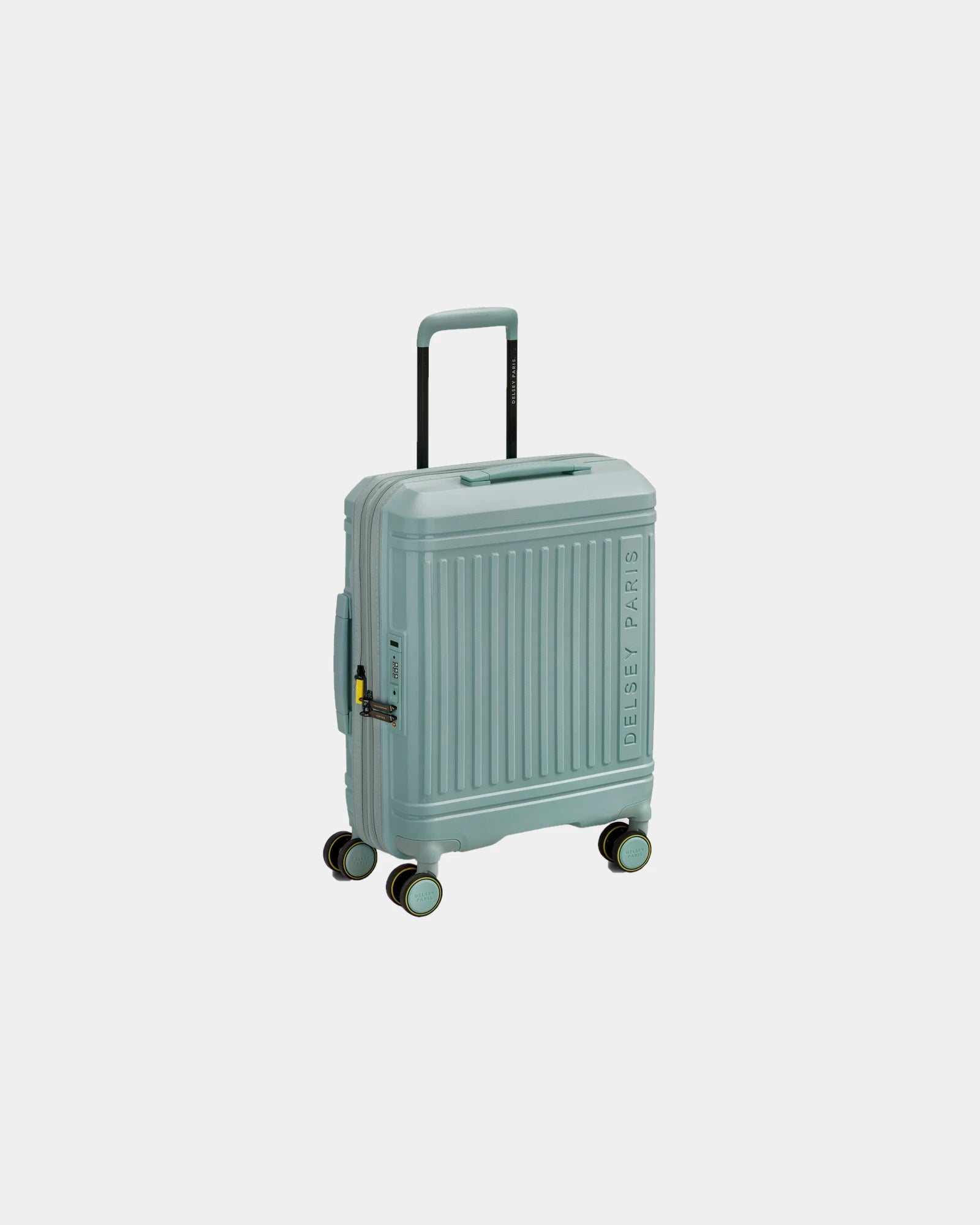 Valise cabine slim extensible Delsey LUTECE à personnaliser - Vert Sauge