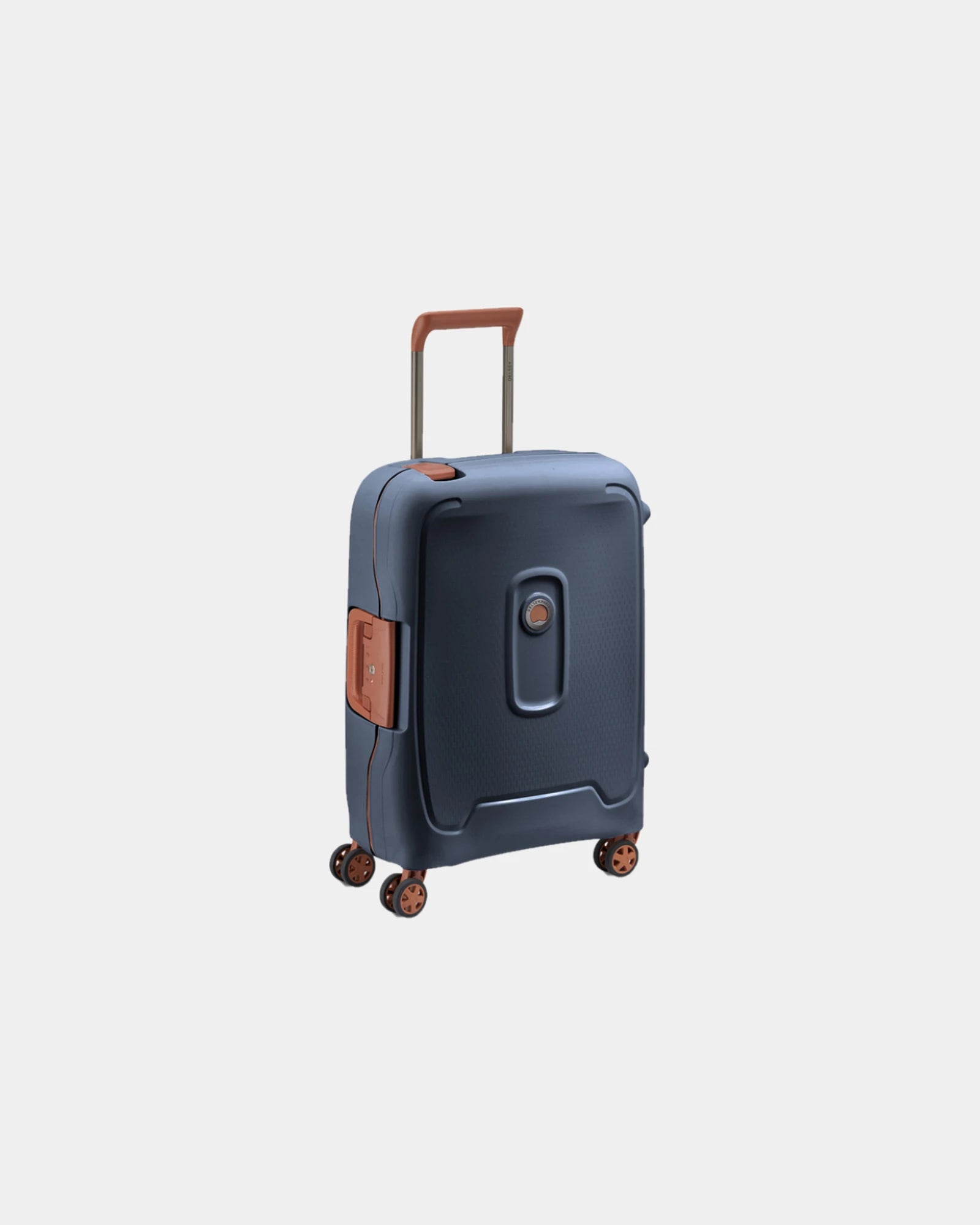 Valise cabine recyclée Delsey Moncey Slim 55 cm à personnaliser - Bleu Encre