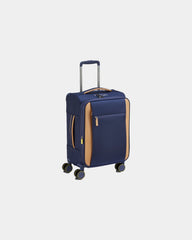 Valise cabine polyester recyclé Delsey Montmartre 3 à personnaliser - Bleu Marine