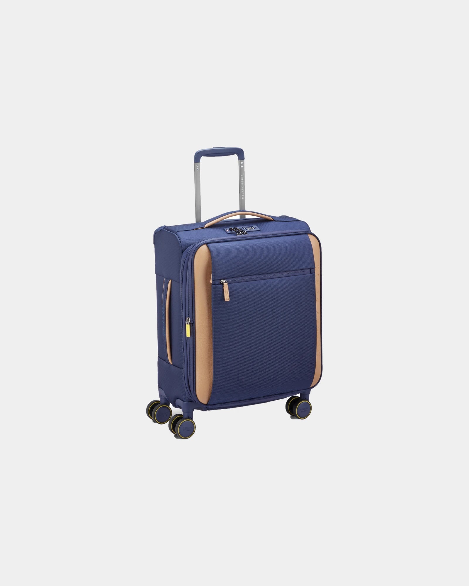 Valise cabine polyester recyclé Delsey Montmartre 3 à personnaliser - Bleu Marine