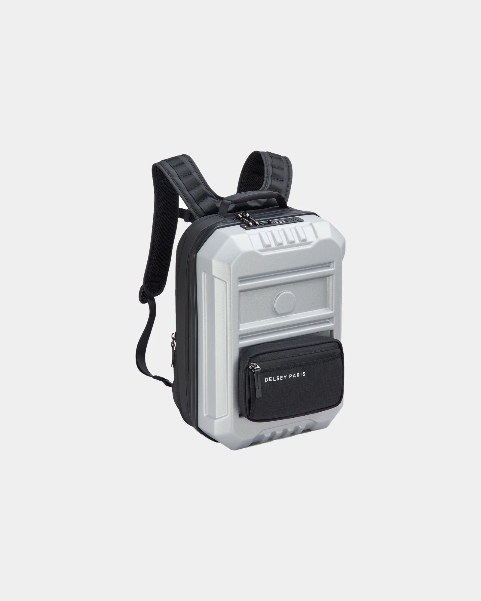 Sac à dos polycarbonate Delsey Rempart 2.0 à personnaliser - Argent