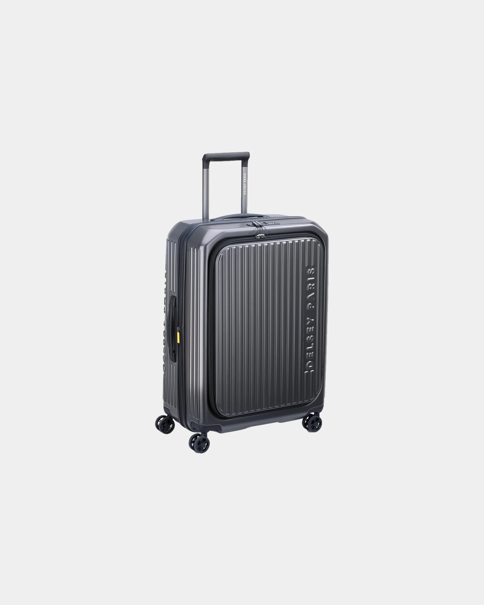 Valise cabine polycarbonate Delsey SECURITIME ZIP à personnaliser - Anthracite