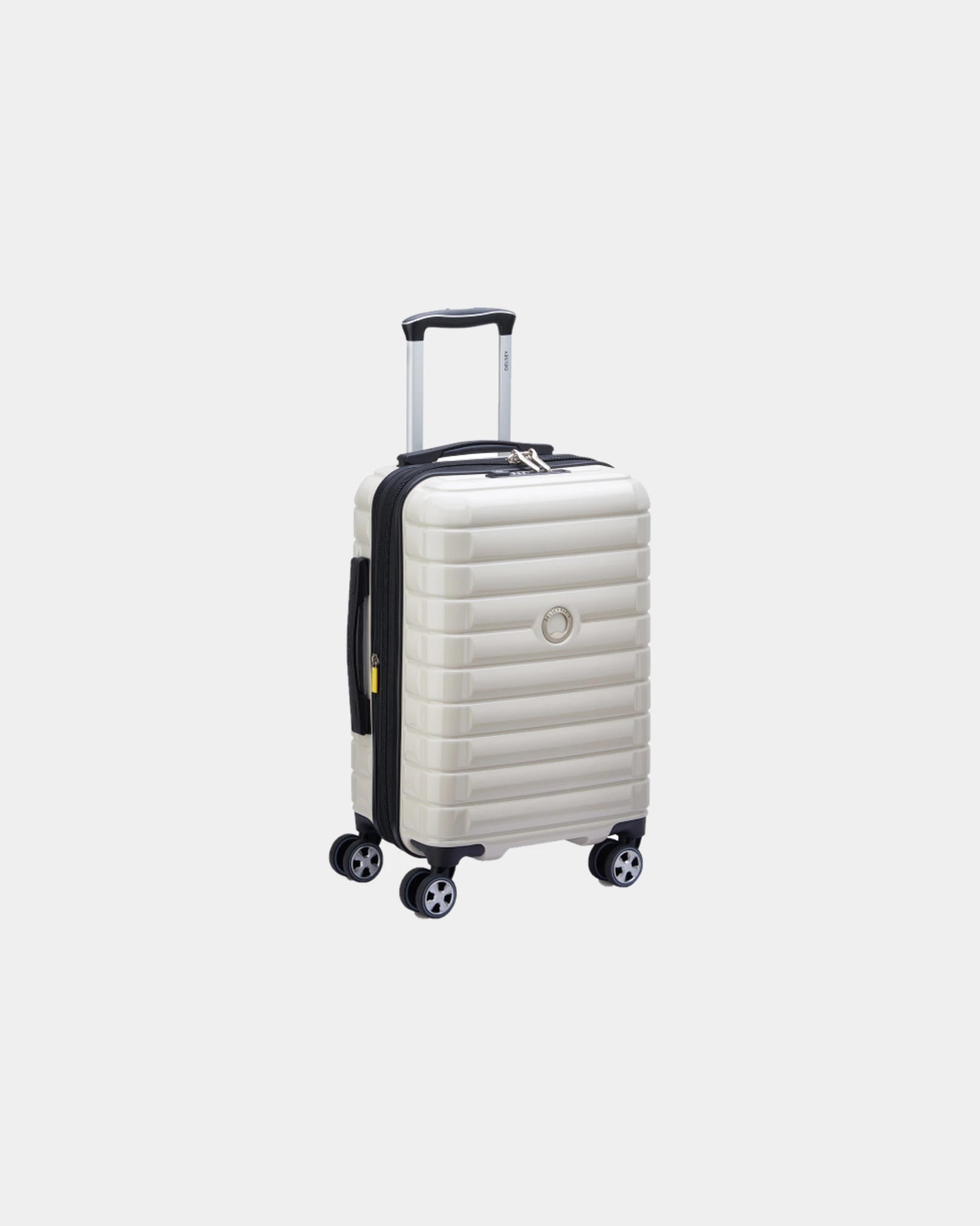 Valise cabine extensible polycarbonate Delsey Shadow 5.0 à personnaliser - Ivoire