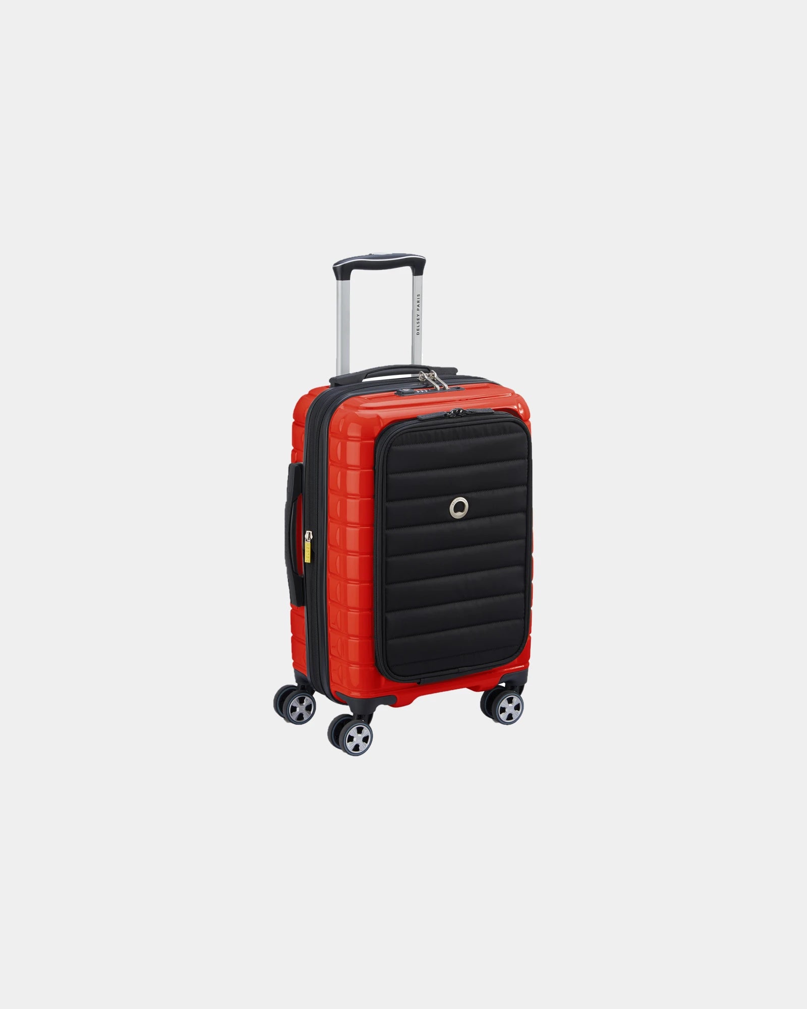 Valise cabine polycarbonate Delsey Shadow 5.0 à personnaliser - Rouge Intense