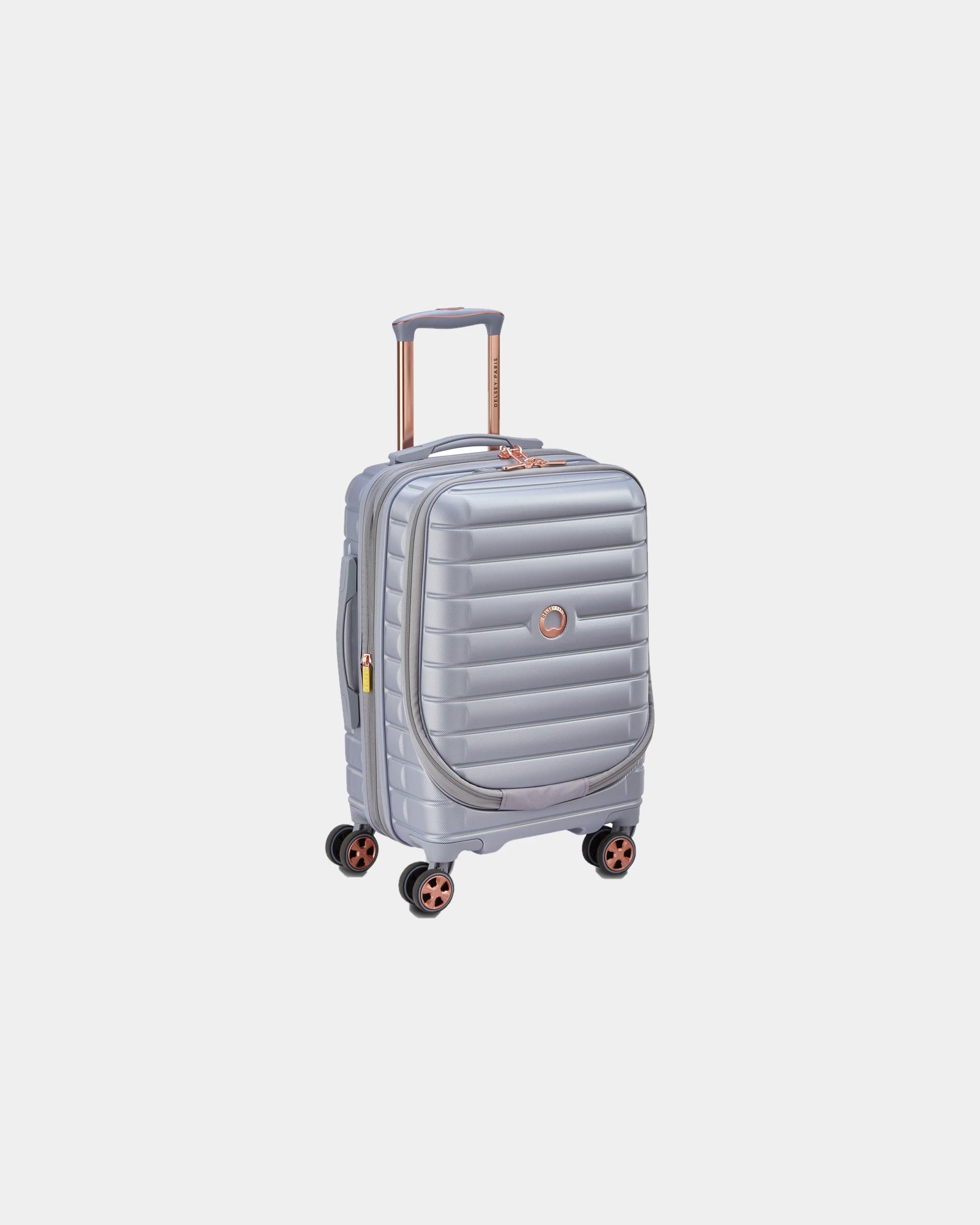 Valise polycarbonate Delsey Shadow 5.0 55 cm à personnaliser - Platinum