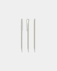 Stylo plastique éco-responsable Prodir DS1TPP à personnaliser - White Polished