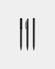 Stylo plastique éco Prodir DS3TPP Polished à personnaliser - Black Polished