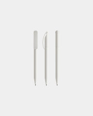 Stylo plastique éco Prodir DS3TPP Polished à personnaliser - White Polished