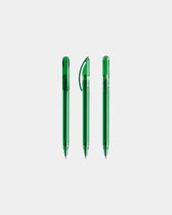 Stylo plastique éco-responsable Prodir DS3TTT à personnaliser - Dark Green Transparent