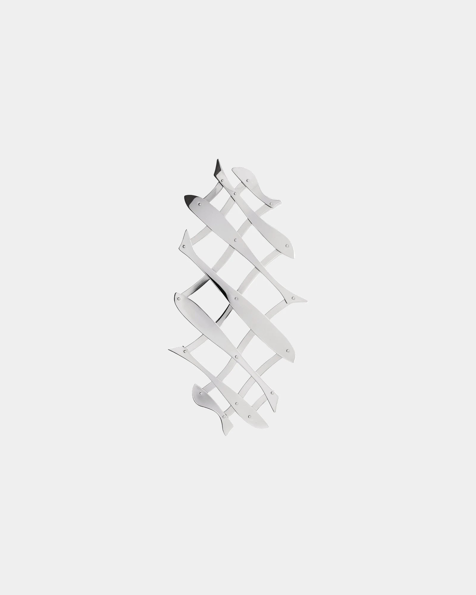 Dessous de plat inox Alessi Pescher 51 x 19 cm à personnaliser - Silver