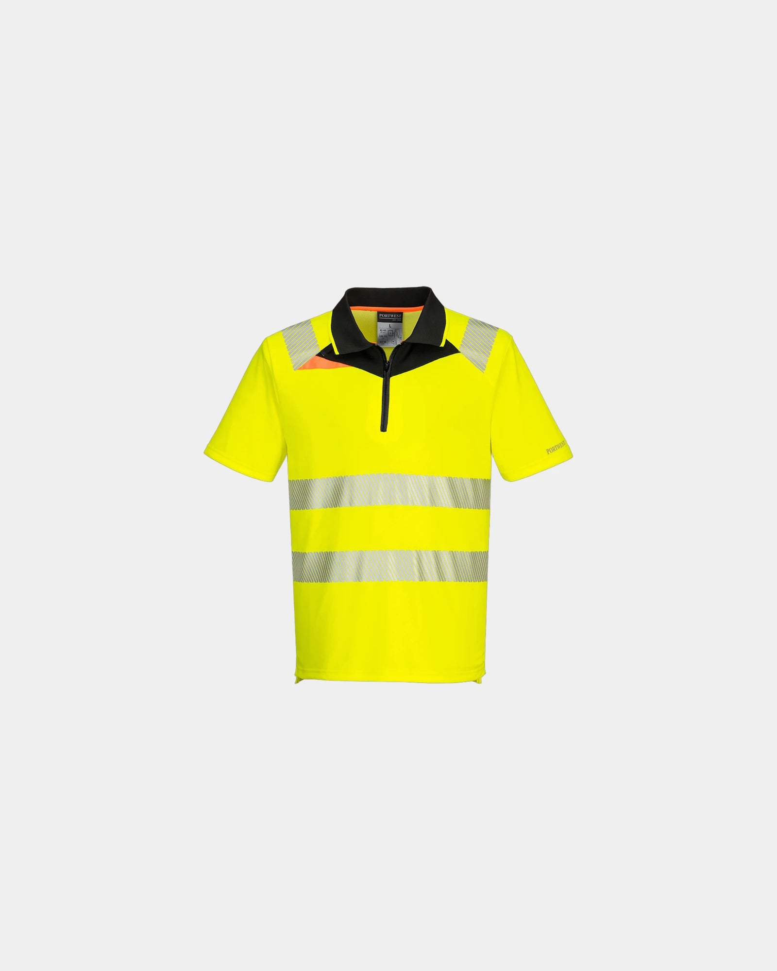 Polo haute visibilité polyester DX4 à personnaliser - Jaune-Noir