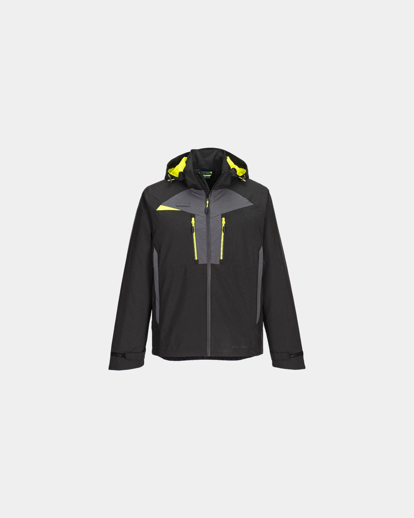Veste extérieure imperméable DX4 à personnaliser - Noir-Bleu Ciel