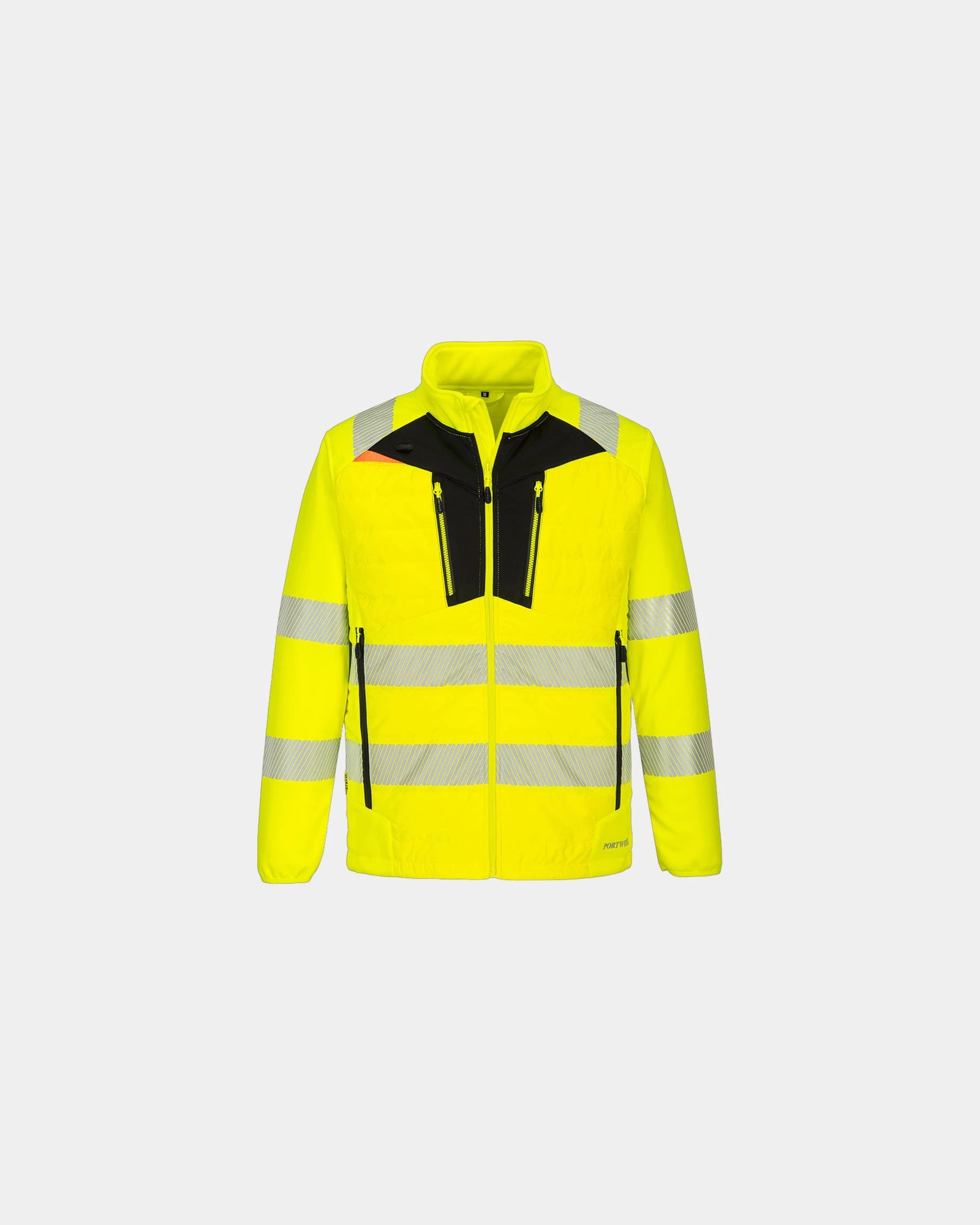 Veste hybride haute visibilité à personnaliser - Jaune-Noir