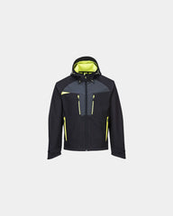 Veste Softshell imperméable DX4 à personnaliser - Noir-Bleu Ciel