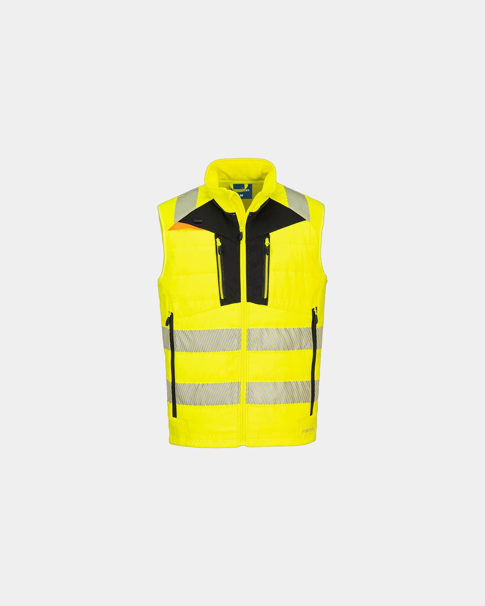 Gilet Softshell Hi-Vis DX4 à personnaliser - Jaune-Noir