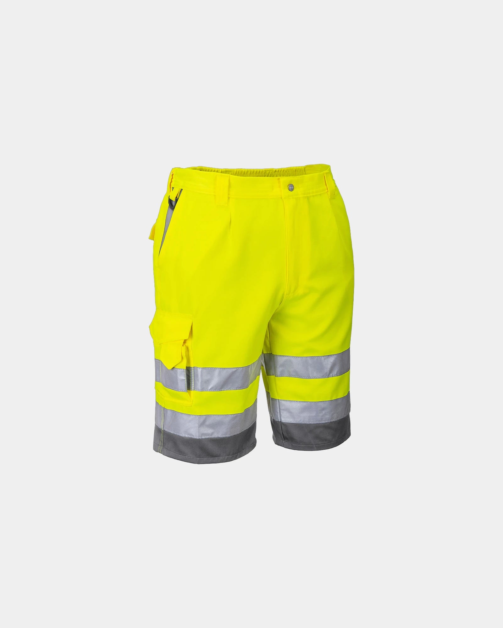 Bermuda HiVis poly-coton à personnaliser - Jaune-Vert
