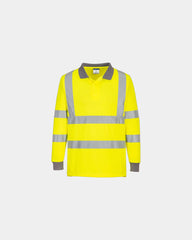 Polo haute visibilité 100% acrylique à personnaliser - Jaune