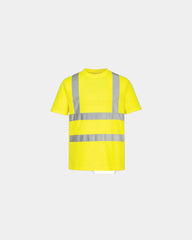 T-shirt haute visibilité polyester à personnaliser - Jaune