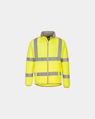 Veste polaire éco haute visibilité 100% polyester à personnaliser - Jaune