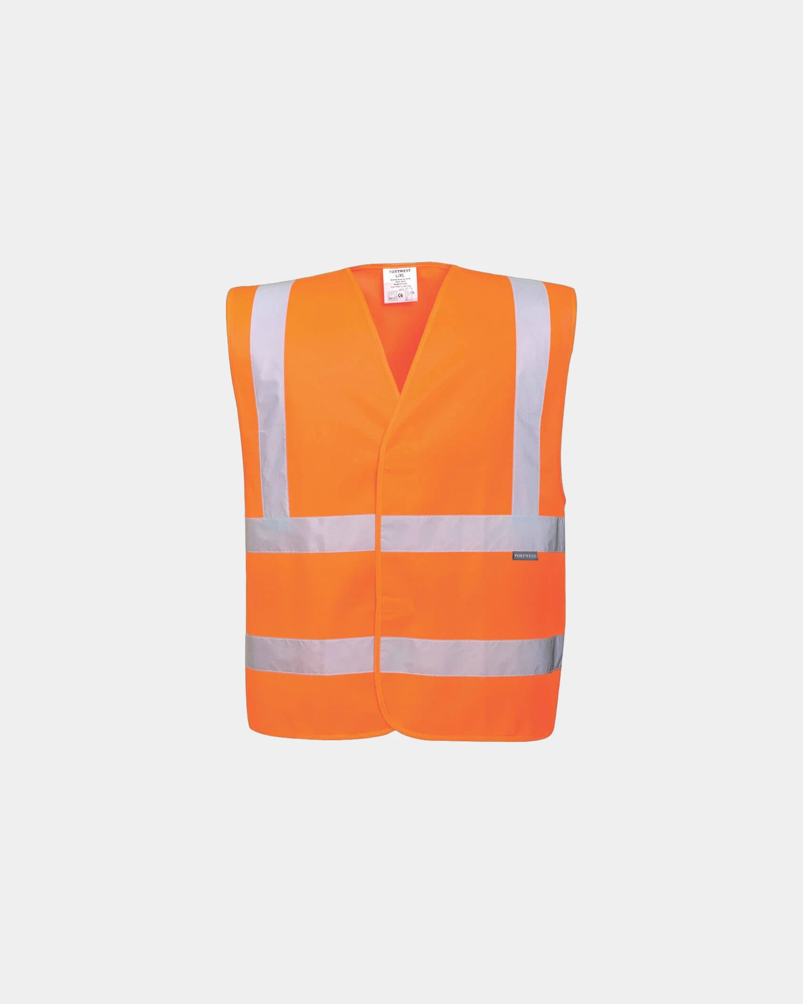 Veste éco haute visibilité polyester 190T à personnaliser - Orange