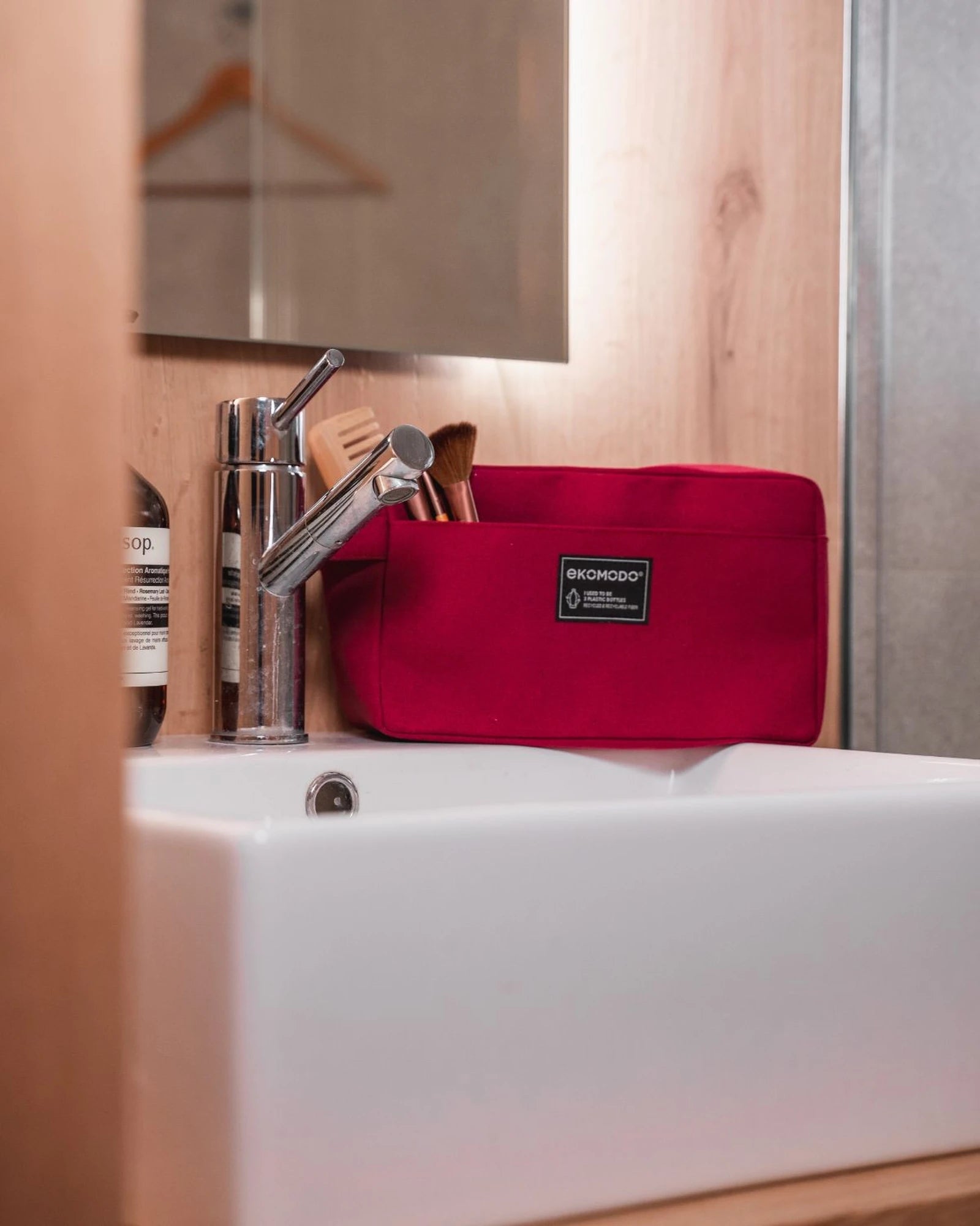 Trousse de toilette recyclée Ekomodo Apain à personnaliser