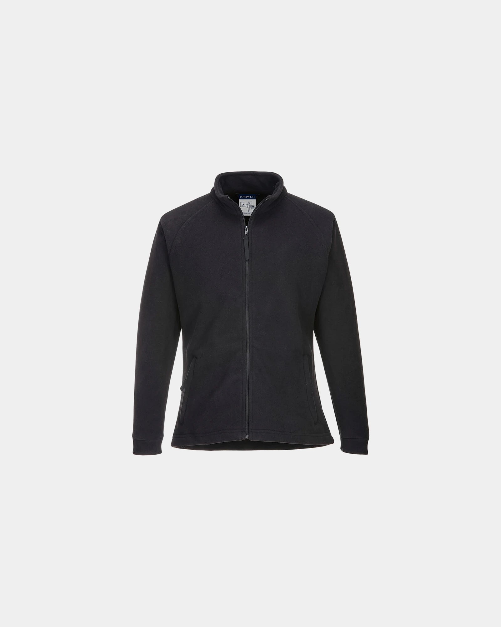 Polaire femme polyester Aran à personnaliser - Noir-Bleu Ciel