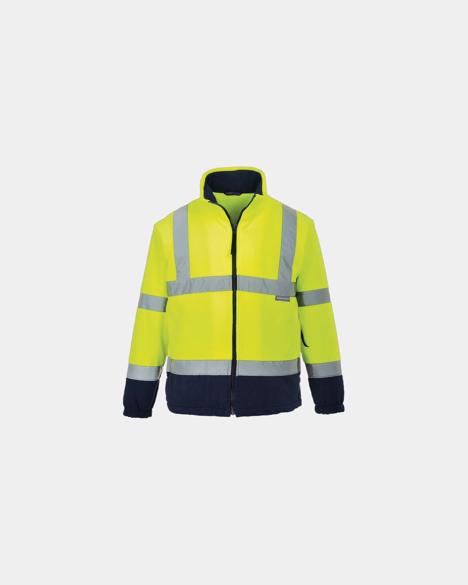 Polaire bicolore à personnaliser - Jaune-Bleu Marine