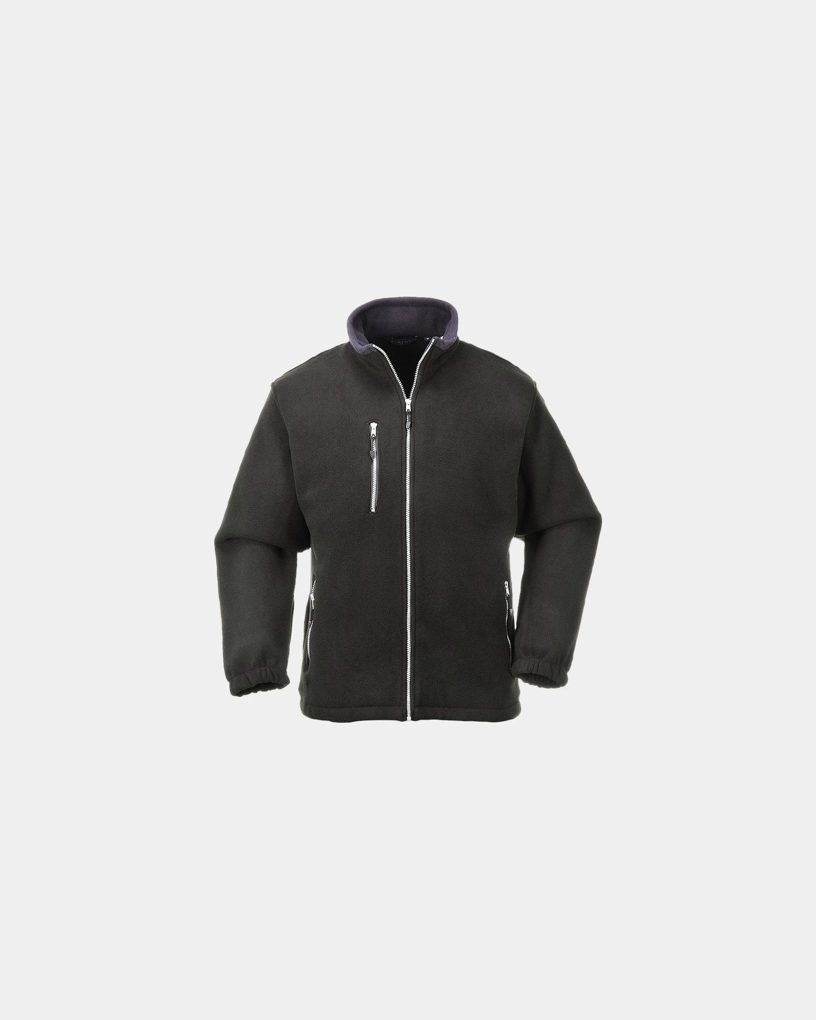 Polaire bicolore City 440g à personnaliser - Noir-Bleu Ciel