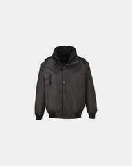 Blouson 3en1 à personnaliser - Noir-Bleu Ciel