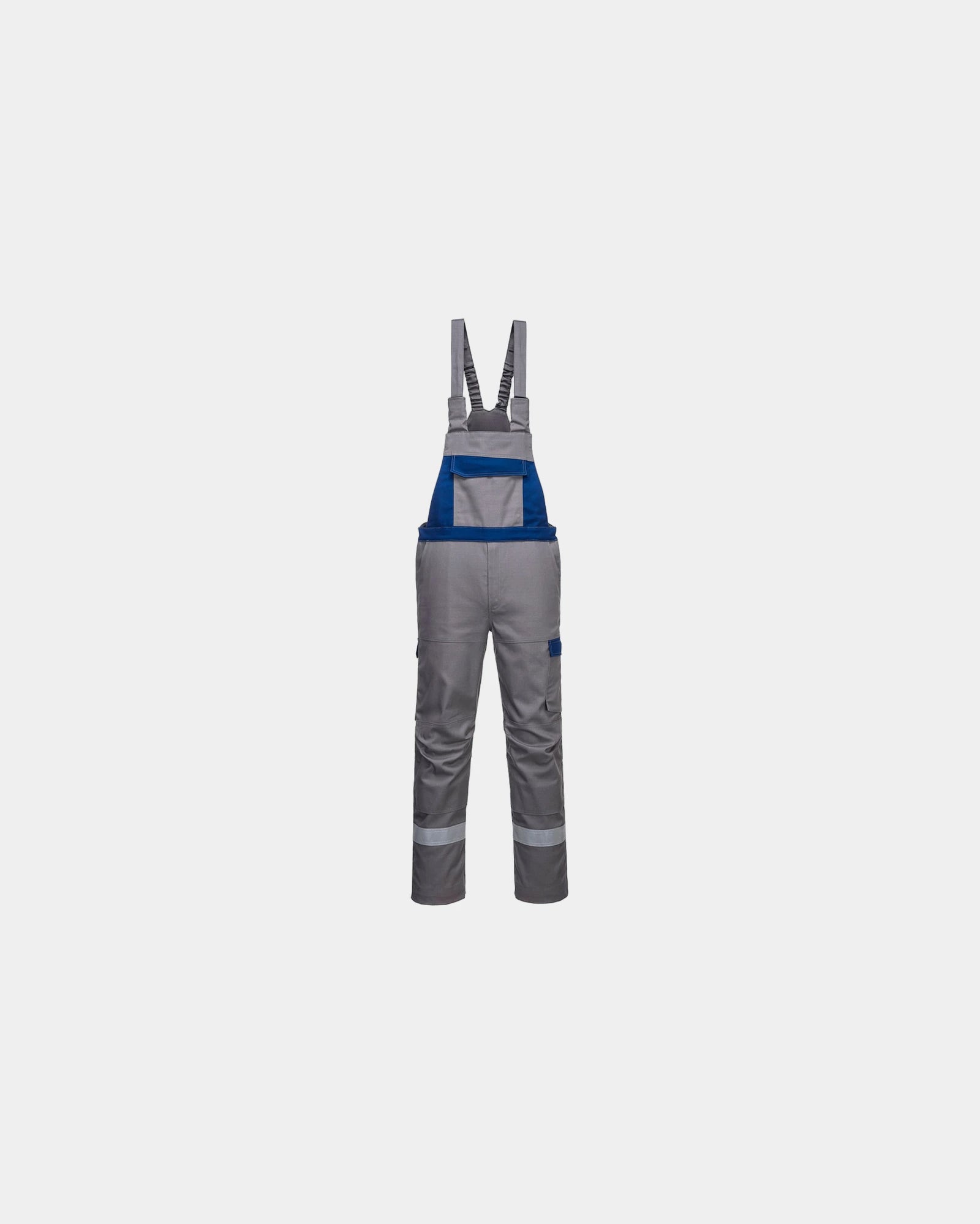 Cotte à bretelles polyester FR Ultra Bicolore à personnaliser - Gris
