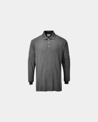 Polo manches longues antistat résistant flammes - Gris