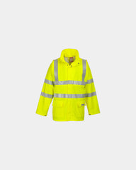 Veste de pluie imperméable HiVis FR à personnaliser - Jaune