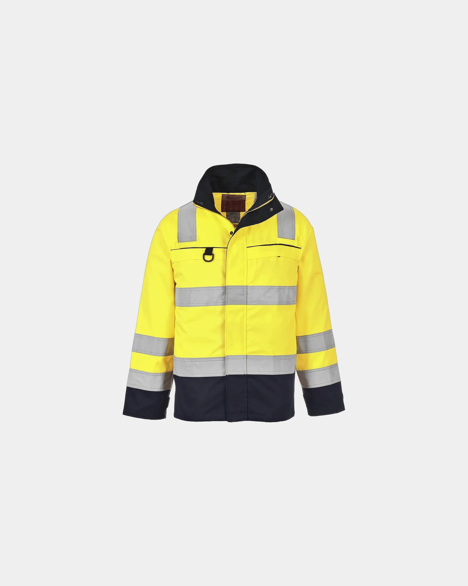 Blouson Haute-Visibilité à personnaliser - Jaune-Bleu Marine