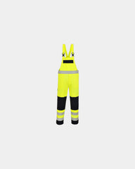 Cotte haute visibilité multirisques à personnaliser - Jaune-Bleu Marine